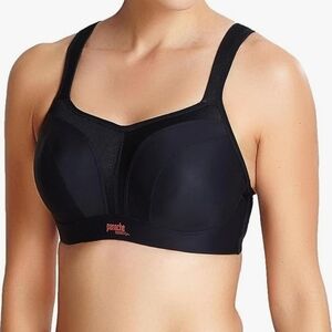 NWT Panache Sport Power 5021 Underwire High Impact Sports Bra Black 34FF
